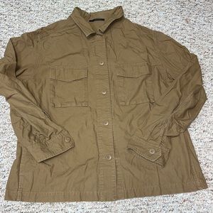 Brown Button Down Shirt